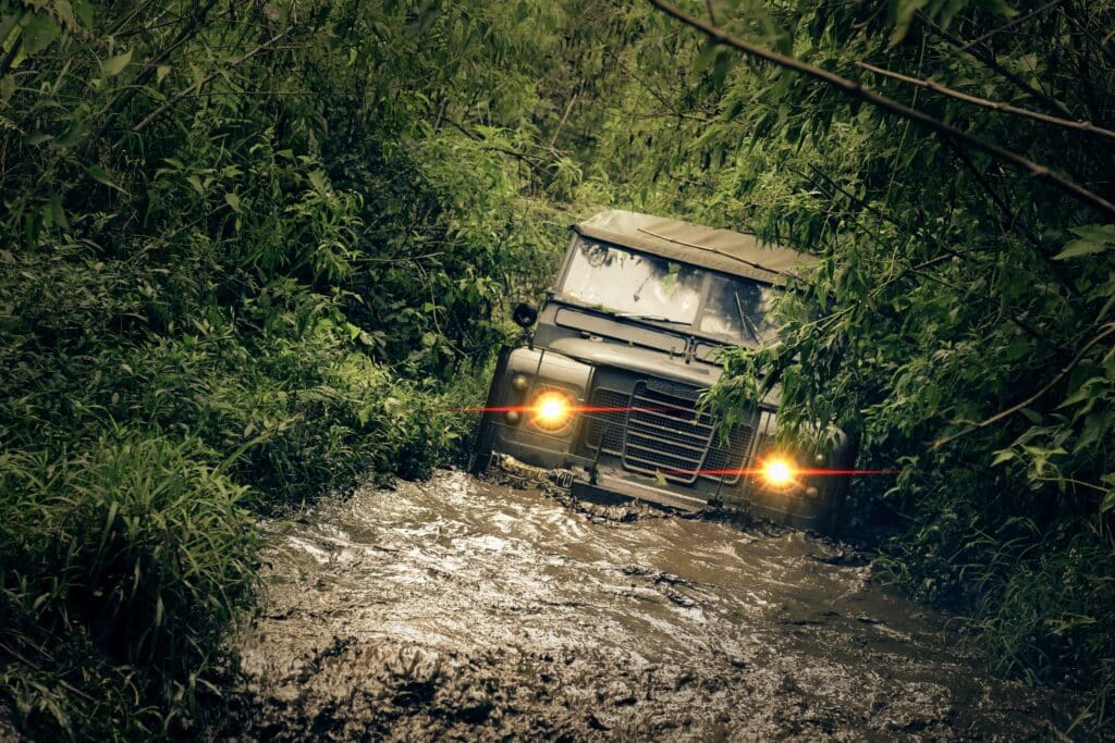 Car is driving through floods and may end up a write off if stuck. The owner thinks how wise it was to have gotten car insurance to the agreed value for replacement, should anything go wrong