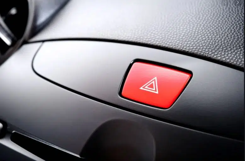 car breakdown means turn your hazards on