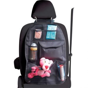car organising hacks over the car seat