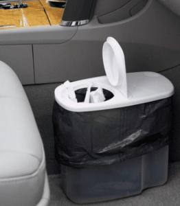 car organising hacks like this plastic container