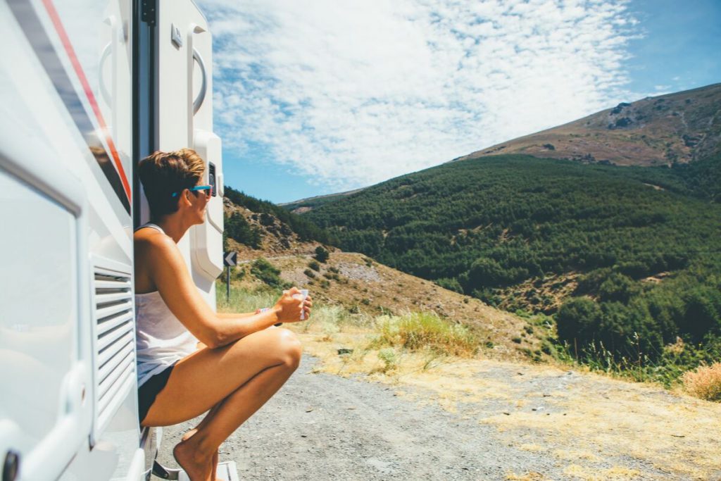 caravan travel in Australia is all about confident planning of caravan holidays like this woman has done