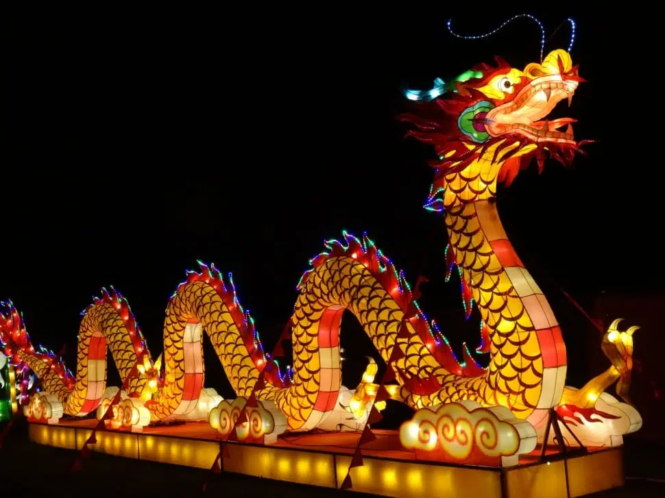 The dragon is the only mythical creature in the Chinese zodiac and follow Year of the Rabbit