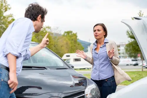 this woman is dealing wit someone else's road rage