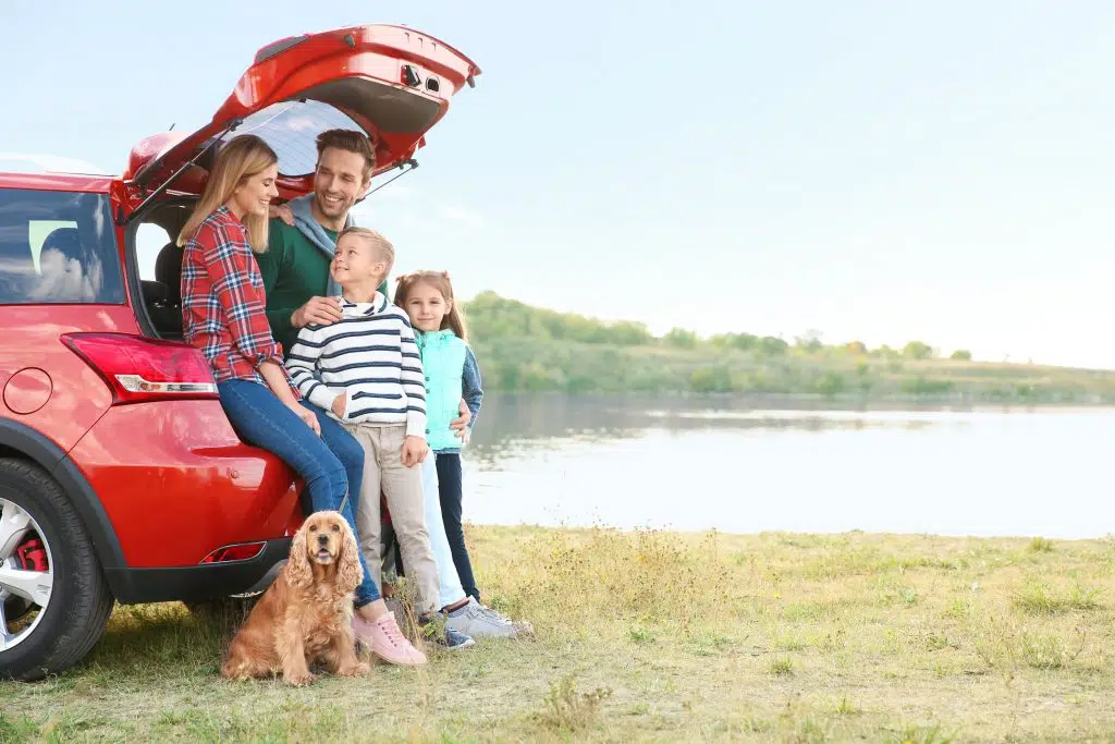 car insurance is a given in this travelling family who also wonder is pet insurance worth it