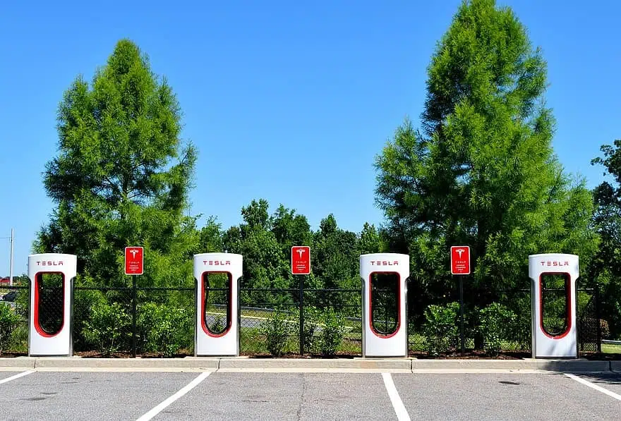 These stations can recharge an electric car in under 15 minutes using all renewable energy.