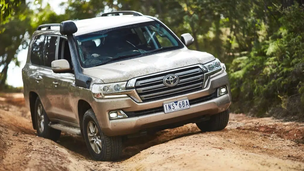 a toyota landcruiser like this is one of the best towing cars on the market but is quite pricey