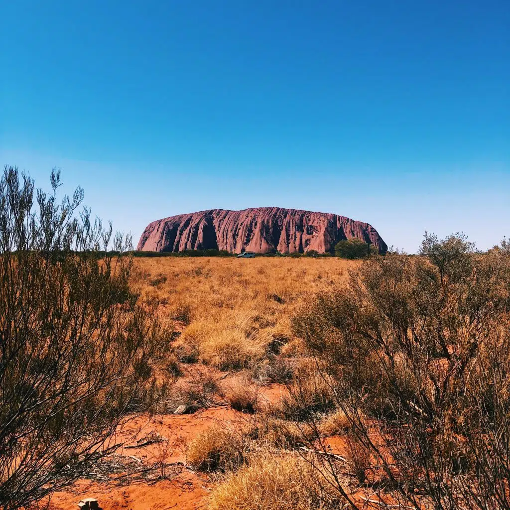uluru in the red centre is an amazing spot for caravan travel