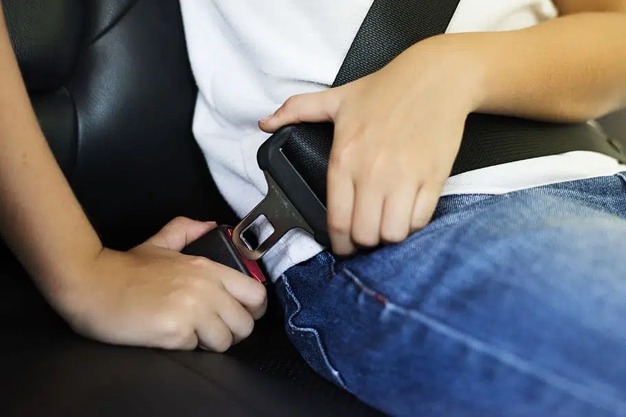 Children over the age of seven need to be 145cm tall before they can use a seat belt without a car seat or booster seat.