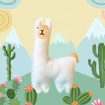 A catnip llama is a great cat gift.