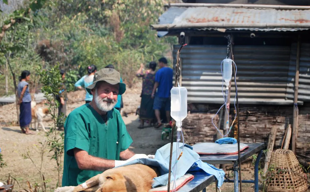 Vets Beyond Borders volunteers at work.