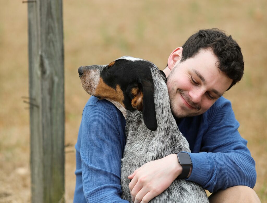 This man adopted and isn't about to be giving his pet to a shelter