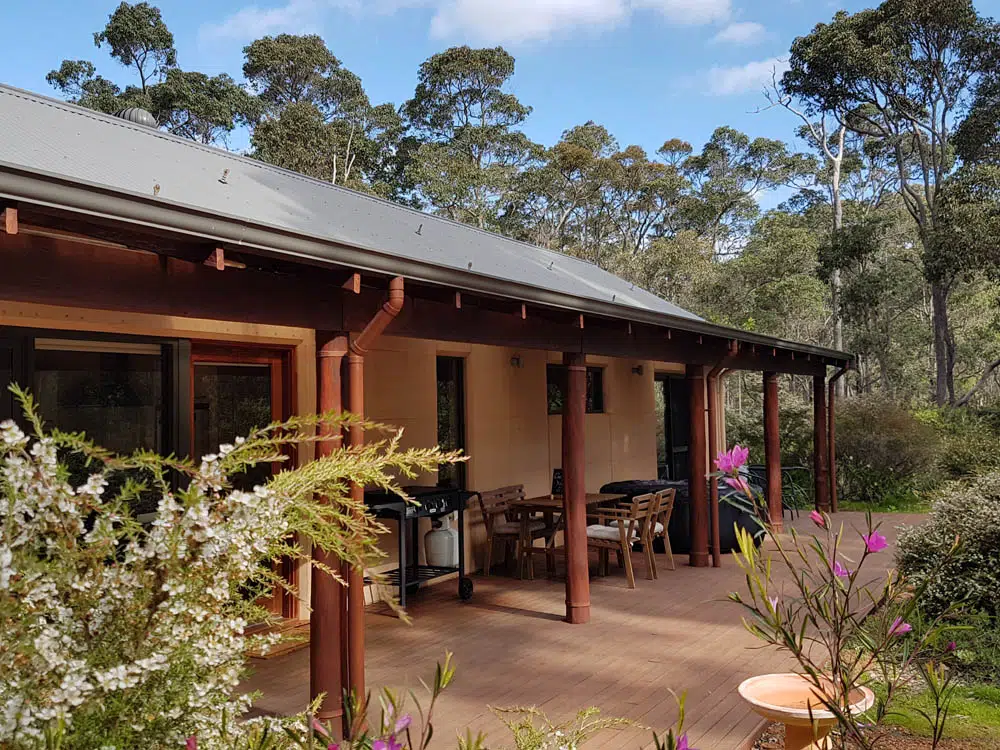 Jarrah grove forest retreat is an adults only pet friendly accommodation in WA