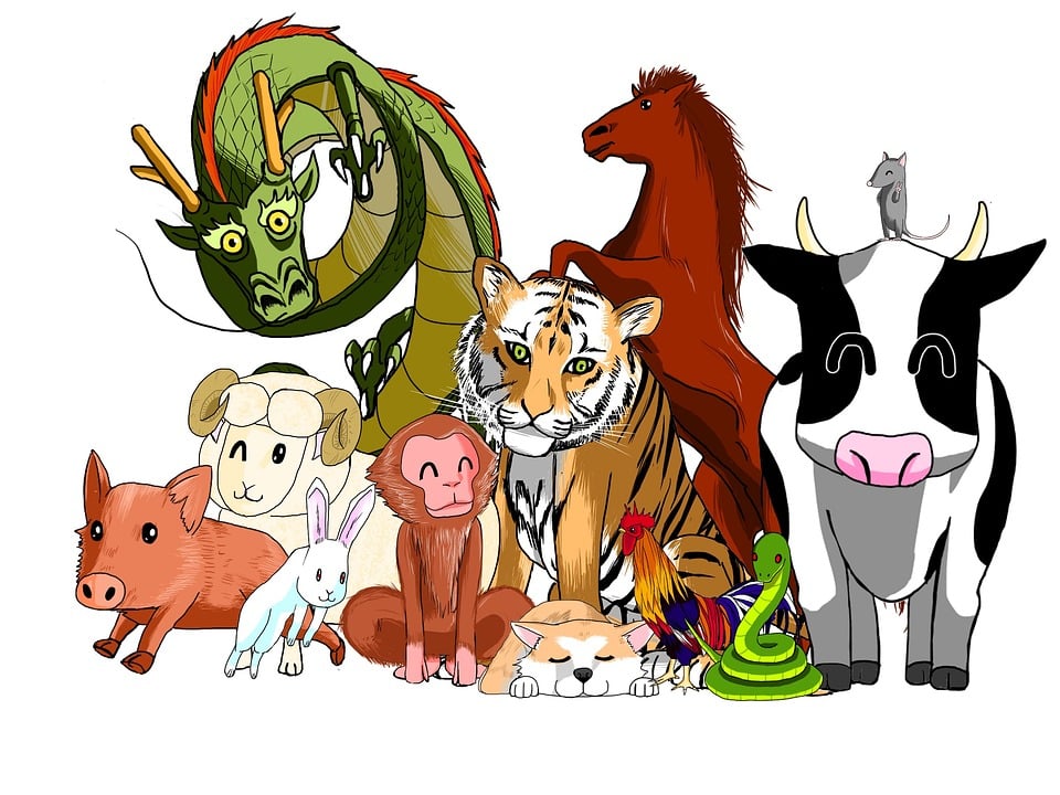 Chinese New Year 2022 zodiac animals