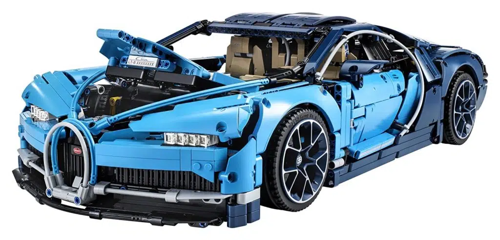 A blue Lego Technic Car