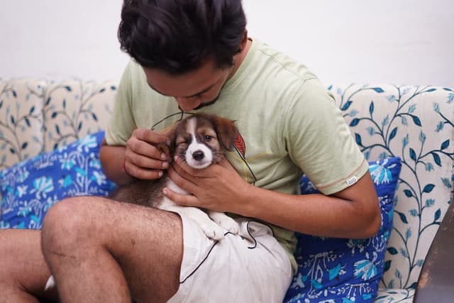 PD Insurance member with their best dog breed cat choking