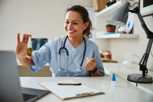 doctor prescribes medication