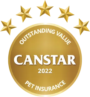 Canstar Outstanding Value Pet Insurance 2022