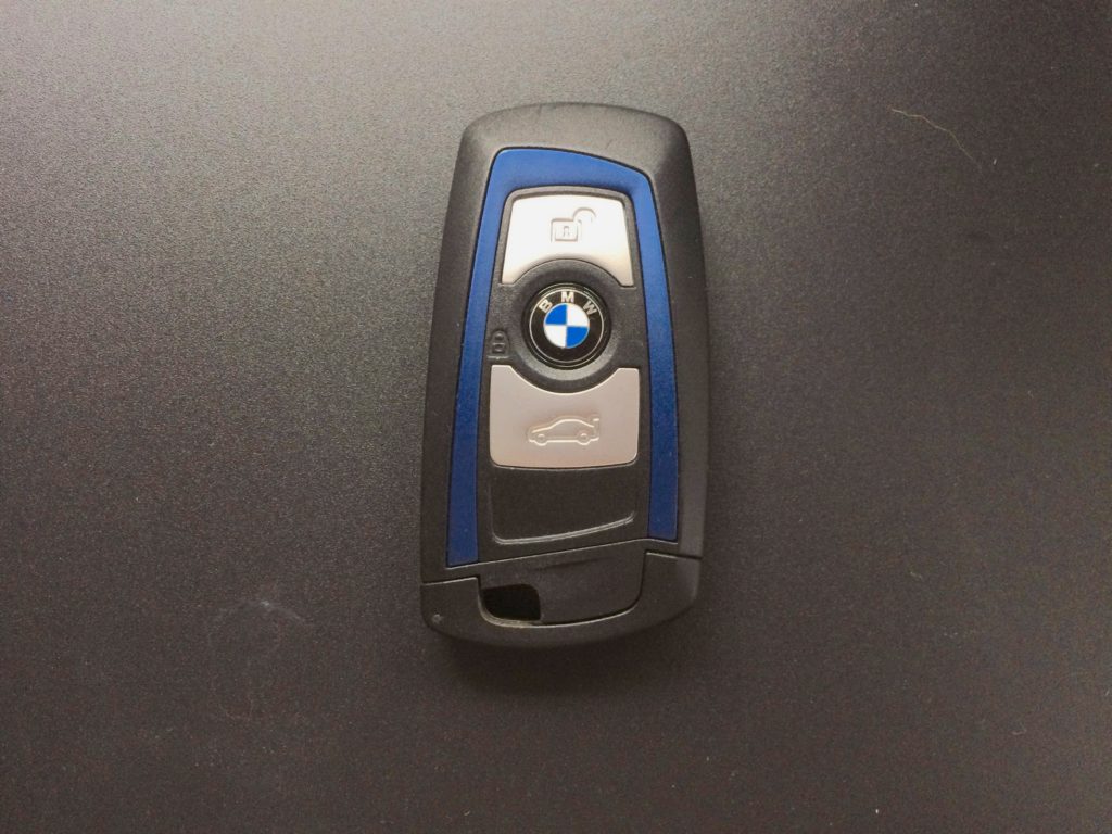 A remote key that may be needed by an auto locksmith for a car key replacement