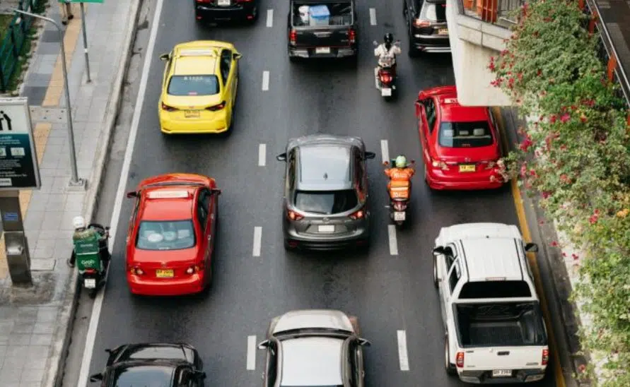 A view of traffic on a busy street, featured in the most popular blog posts.