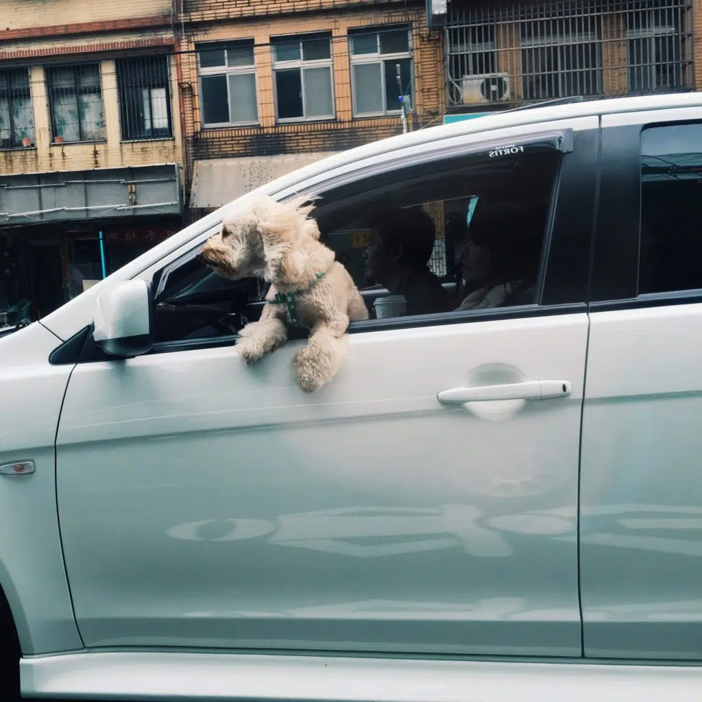 Road safety and pets can help in the event of a collision, which may occur with. Here a this pooch who’s enjoying the wind in their face by sticking its head out the window. 