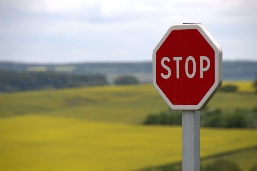 During your driving test in Australia, the assessor you may need to stop at a stop sign like the one in this pic