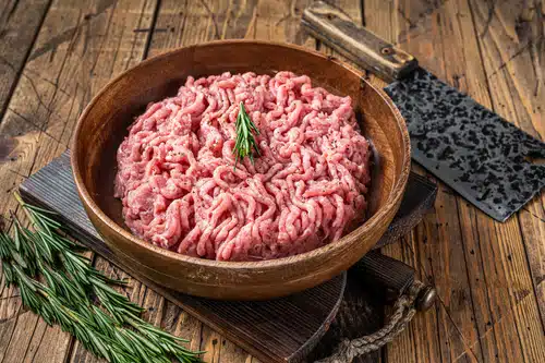 Ground turkey is a great ingredient in homemade dog dishes.
