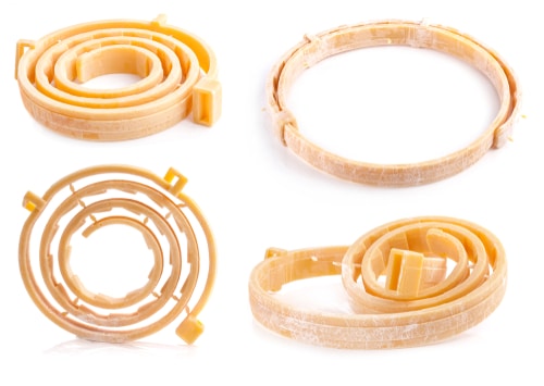 Use tick and flea preventatives like these brownish collars.