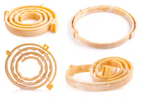 Use tick and flea preventatives like these brownish collars.