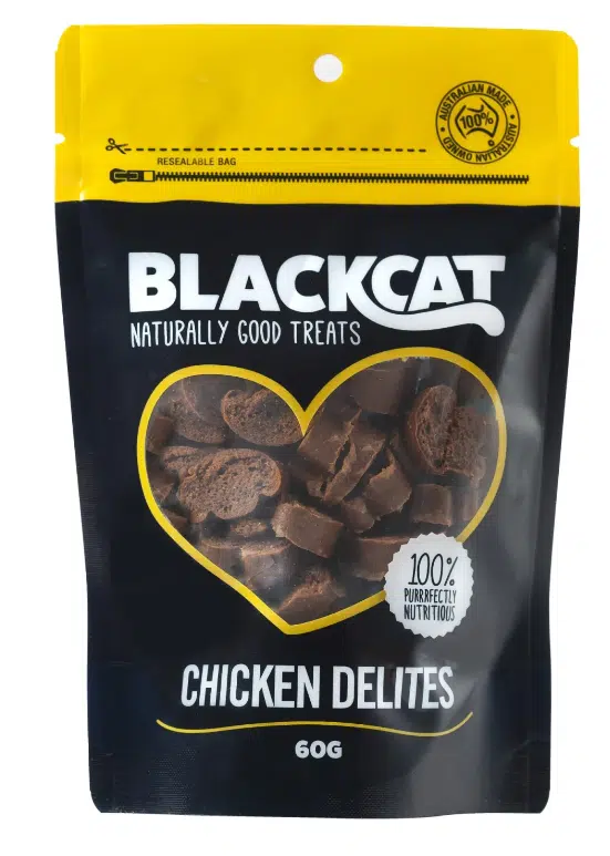 Christmas Gift Ideas: Blackcat Chicken Delites Cat Treats will tantalise a cat's tastebuds.