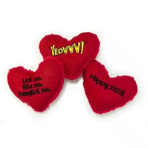 A catnip stuffed heart