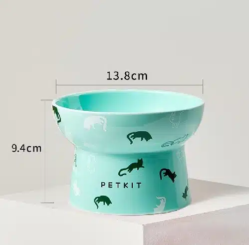 A ceramic designer cat bowl from Etsy